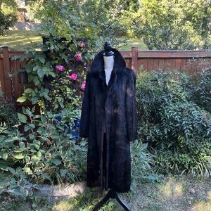 Dark Brown Mink Fur Coat